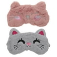 thumbnail image 1 of Miangastore Cartoon Animal Shape Eye Masks Assorted Color 2Pcs 8.3X3.9X0.4In, 1 of 8