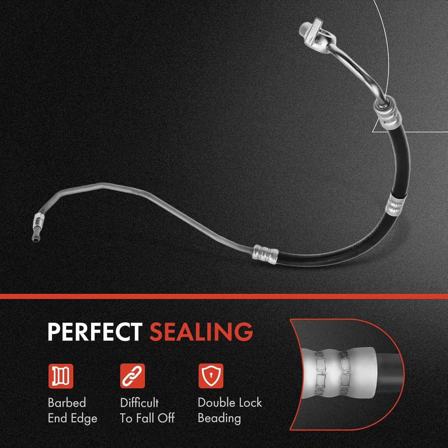 A-Premium Power Steering Hose Pressure Hose Line Assembly Compatible with Toyota 4Runner 2010-2019 2.7L 4.0L Pump To Gear