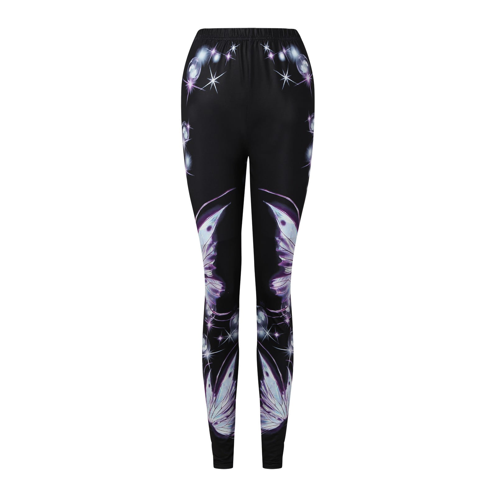 Womens Printed Yoga Leggings Sports Fitness Gym Active High Waist Stretch Pants 