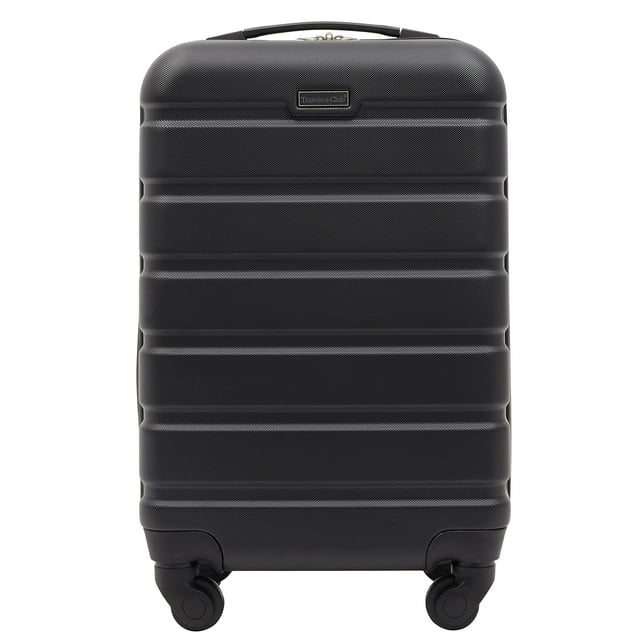 Equipaje de mano negro Luggage Travelers Club Harper de 20 pulgadas