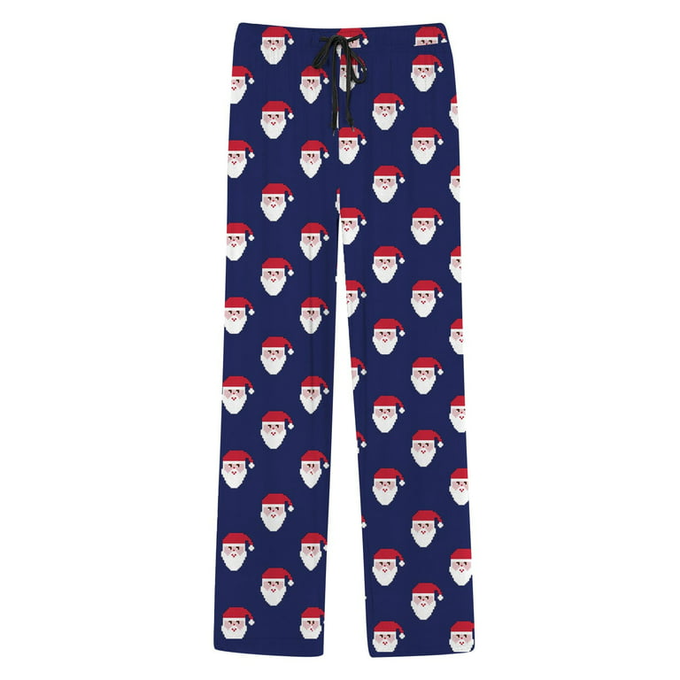 Pants For Men Stretch Christmas Pajama Drawstring And Pockets