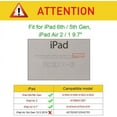 thumbnail image 3 of iPad Case Fit 2018/2017 iPad 9.7 6th/5th Generation - 360 Degree Rotating iPad Air Case Cover with Auto Wake/Sleep Compatible with Apple iPad 9.7 Inch 2018/2017 (White), 3 of 4