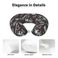 thumbnail image 4 of Xecao Japanese Sushi Hashi Print Memory Foam Cervical Neck Pillow Versatile U-Shaped Pillows for Home,Office,Camping,Travelling,Soft Washable Cover, 4 of 8