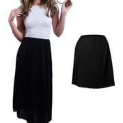 Valair Classic Short and Long Half Slip Skirt for Ladies and Girls - Slight Flair - Anti Static - Ranges 14" To 34" Length