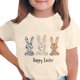 thumbnail image 2 of Blusas y camisas de manga corta con cuello redondo Camiseta estampada de manga corta de Pascua para niños Cuello redondo Manga corta Casual Versátil Para niñas Niños Top de poliéster, 2 of 5