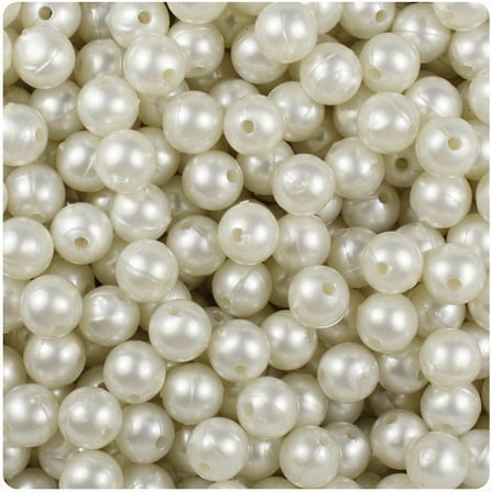 BeadTin Bridal Pearl 8mm Round Craft Beads (300pcs)