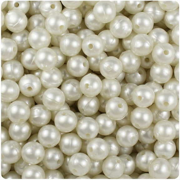 BeadTin Bridal Pearl 8mm Round Craft Beads (300pcs)