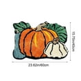 thumbnail image 3 of Fall Pumpkin Bathroom Rugs Halloween Bath Mat Pumpkin Shape Doormats Small Plush Water Absorbent Bathtub Mats, Washable Toilet Rug, 3 of 6