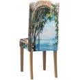 thumbnail image 4 of Funda protectora para silla elástica ABPHQTO con paisaje marino Juego de 6, 4 of 4