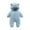 Blue, variant on Hwmodou Baby Hooded Bodysuits Girls Fuzzy Snowsuit Coat Bear Warm Hooded Thick Romper Jumpsuit Outfits With Pocket Fall Winter Cute Baby Outfits,0-3M