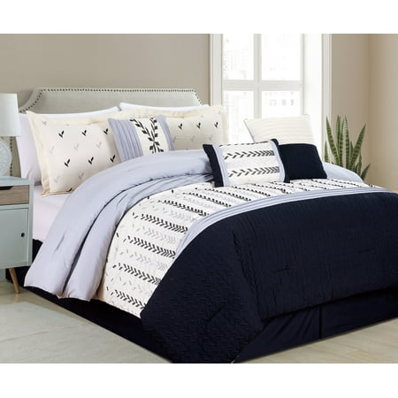 Floriaela Collection Fashion Comforter Set 7 Piece Bed In A Bag Bedding Sets Canada - Fashion Bedding Sets Floriaela Collection Fashion Comforter Set 7 Piece Bed In A Bag Bedding Sets Canada - Fashion Bedding Sets