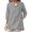 Grey, variant on Plus Size Linen Shirts for Women Button up V-Neck 3/4 Sleeve Top 2026 Summer Trendy Dressy Blouses Casual Loose Comfy Thin Breathable Plain Color Tunic Clothes White XXL