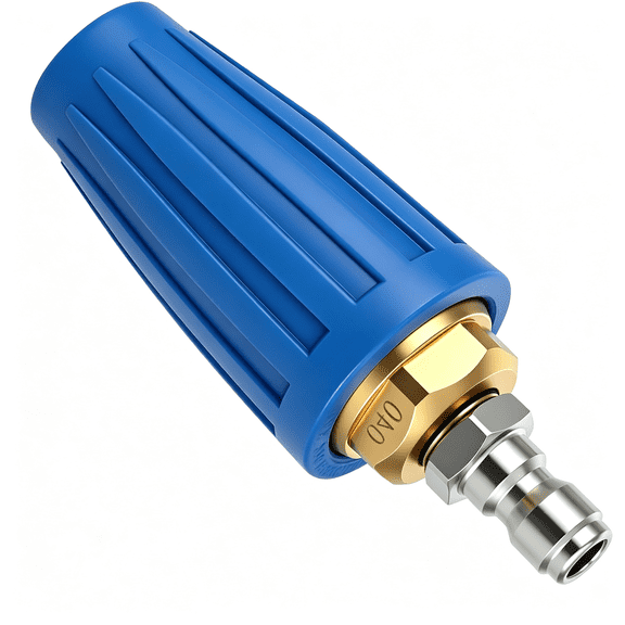 CURYMAY Pressure Washer Turbo Nozzle,4000 Psi 360° Rotating Pressure Washer Nozzle Tips with 1/4"Quick Connect,4.0 Gpm,4.0 Orifice for Cleaning Car,Garden,Concrete Brick