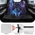 thumbnail image 6 of Xoenoiee Galaxy Wolf Forest Pattern Rear Bench Towel Seat Covers, Nonslip Back Seat Cover Washable Bench Seat Covers, Wear-resistant Car Seat Covers Protector for Dogs, 6 of 7