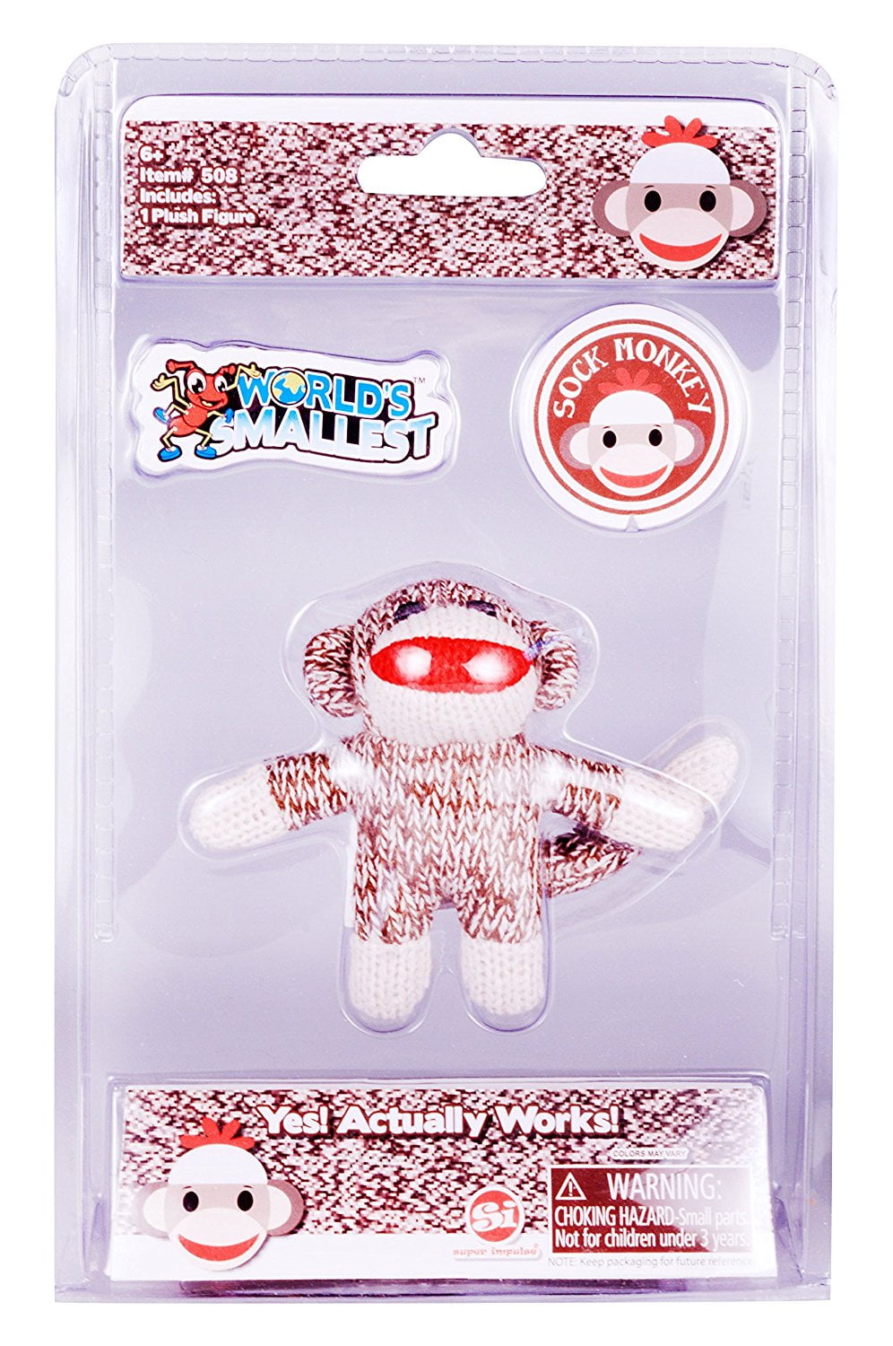 world's smallest sock monkey