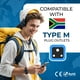 thumbnail image 5 of Orei Adaptador De Corriente Para Sudáfrica - Adaptador De Enchufe Tipo M Compatible Con Sudáfrica Botswana Namibia Y Más - Adaptador De Corriente 2 En 1 De Ee. Uu. A Sudáfrica - Certificado Ce Cumple, 5 of 5