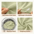 thumbnail image 5 of Summer Gauze Tops for Women, Awwp Gauze Summer Tops for Women Summer Casual Sleeveless V Neck Camisole Loose Fit Spaghetti Strap Cami Shirts Beige V Neck Linen Tops for Women L, 5 of 5