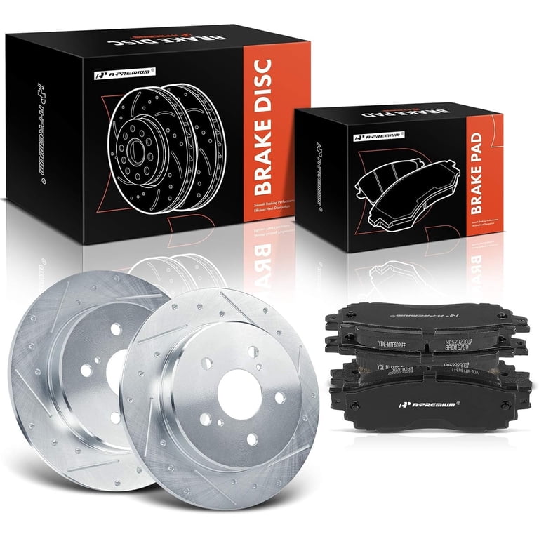 A-Premium 11.06 inch (280.9mm) Rear Drilled and Slotted Disc Brake