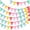 Colorful, variant on Pre-Strung Burlap Pennant Banners, 39Ft Pink Fabric Triangle Flag Bunting, 36Pcs Pennant Banner Flags Garland for Mother's Day, Birthday, Wedding, Holiday Party Decorations
