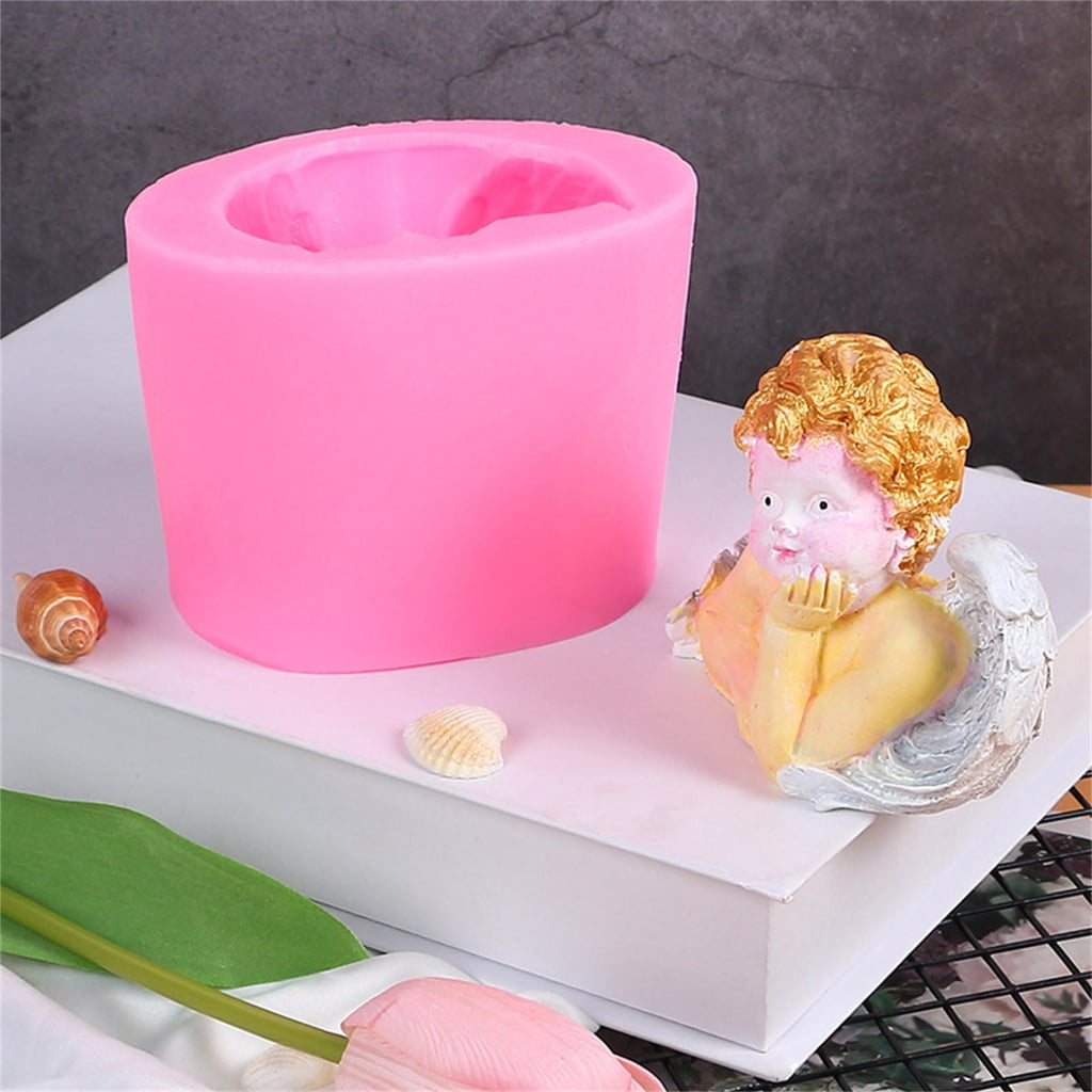 Baby Wing Candle Mold for DIY Candle Soap Plaster Chocolate Home Decor, Resin Casting Mold