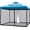 Embedded 10x10 ft, variant on 10x10 Mosquito Netting for Patio Canopy Tent/Pop Up Canopy Tent,Double Door Side Screen Easy Installation Black(Only Mosquito Net No Frame) (Embedded 10x10)
