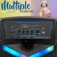 thumbnail image 2 of Pyle Haut-Parleur de Fête Audio Portable Bluetooth de 15 Pouces avec Batterie Rechargeable, 2 of 7