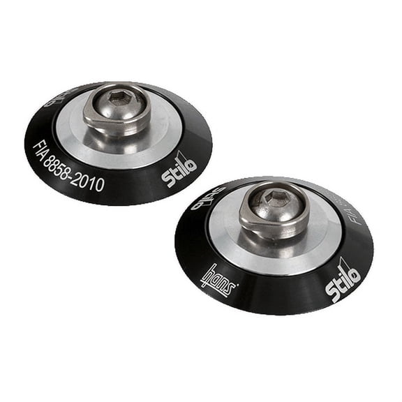 HANS AK113112K-STILO Post Anchors ATTACH-PRO - Stilo SAH Series Helmets - Black - Pair