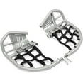 thumbnail image 4 of Kojem Nerf Bars Foot Pegs Silvery Bars Black Webbing Nets for  Honda TRX 400EX 400X (Silver Nerf + Black Nets) 1999-2014, 4 of 9