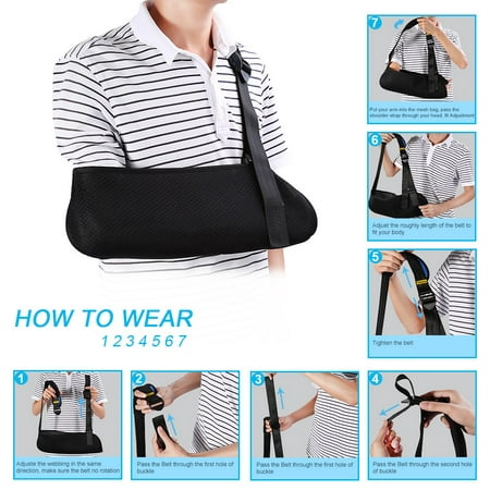 Yosoo Arm Sling for Broken or Fractured Bones - Arm Shoulder Rotator Cuff Comfort Immobilization and Support - Lightweight (Best Medicine For Broken Bones)
