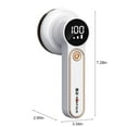 thumbnail image 2 of Hgallory Electric Lint Remover for Clothes Furniture Blanket, Electric Lint Ball Remover Defuzzer with Digital Display, Household Fabric Shaver Depiller, USB Rechargeable, 1PC, White, 2 of 9