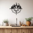 thumbnail image 3 of LaModaHome Exclusive Compass Metal Wall Decor – Durable & Artistic Metal Wall Art for Home and Office Decor, Perfect for Any Interior Design Aesthetic, 3 of 5