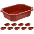 thumbnail image 1 of 10Pcs Bonsai Training Pots Rectangular Plastic Growing Pot Bonsai Succulent Planter Pot Flower Holder Container for Home Office Balcony Garden Yard Da, 1 of 5