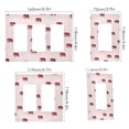 thumbnail image 2 of Yayeee Rocker Switch Wall Plate 3-Gang 6.5"x4.6" Home Decorative Outlet Cover, Cartoon Elephant Pattern, 2 of 6