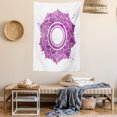 thumbnail image 2 of Chakra Tapestry, Watercolor Flower with Sketch Splashes around Universe Ethereal Artwork Print, Wall Hanging for Bedroom Living Room Dorm Decor, 60W X 80L Inches, Purple White, by Ambesonne, 2 of 5