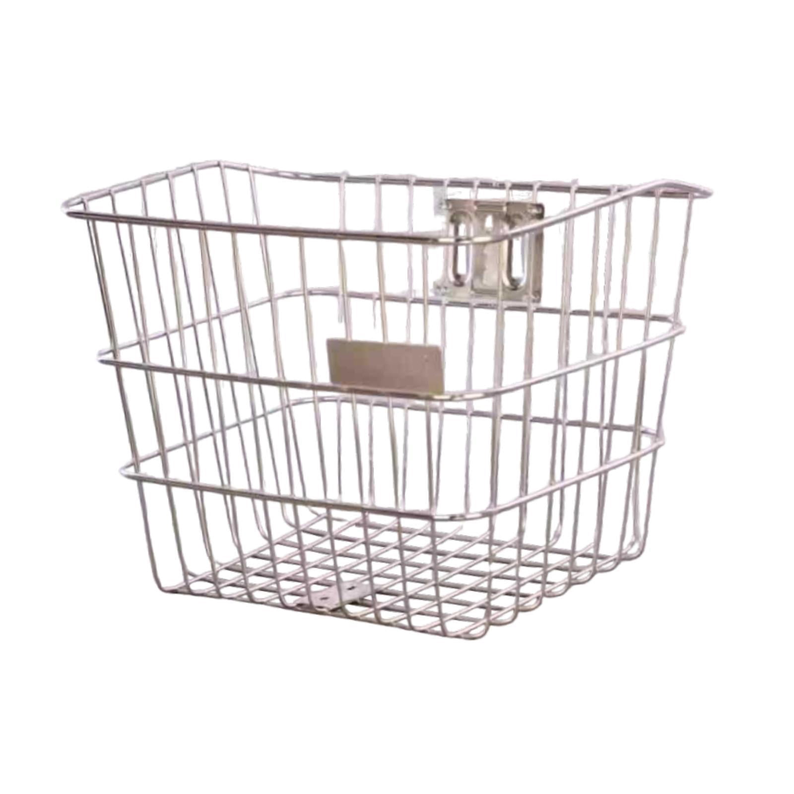 DimyFew Bicycle Basket Storage Basket Metal Practical Folding Bicycles Bike Front Basket Style C