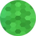 thumbnail image 1 of Ahgly Company Indoor Round Patterned Lime Green Area Rugs, 4' Round, 1 of 6