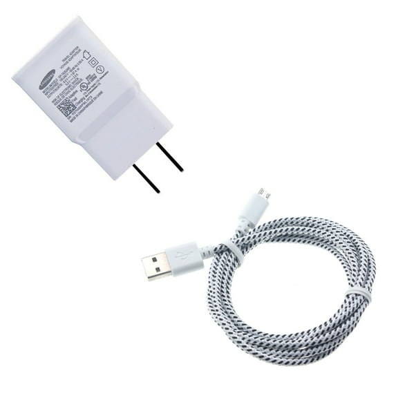 6ft USB Cable Fast Home Charger for LG K8X, Tribute Monarch, Phoenix 5, Fortune 3, Aristo 5 - Quick Power Adapter Travel Wall AC Plug Cord Wire MicroUSB Q6Z