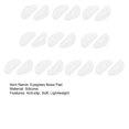thumbnail image 6 of dianhelloya 10 Pairs Eyeglass Nose Pads D-shaped Soft Silicone Anti-slip Lightweight Hypoallergenic Adhesive Glasses Nose Pads, 6 of 8