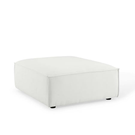 Modway Restore Modern Style Polyester Fabric Ottoman in White