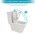 thumbnail image 6 of 1-Piece Elongated Toilet with Dual Flush, Ceramic Glossy White Toilets with Soft Close Toilet Seat for Bathroom, Small Space, 6 of 7