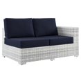thumbnail image 2 of Modway Convene Outdoor Patio Right-Arm Loveseat in Light Gray Navy, 2 of 8