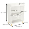 thumbnail image 2 of 2-in-1 Bookshelf For Toddlers Kids Bookshelves Rack With Toy Storage Organizer Book Unit Storage For Infants Baby Young Children, 2 of 8