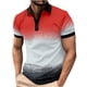 thumbnail image 1 of Camiseta Vestido Botón de Solapa Color Coincidencia Suelto Casual, 96% Viscosa 4% Spandex Camiseta de Punto para Hombres, Oficina, Golf Y Uso Diario, 1 of 6