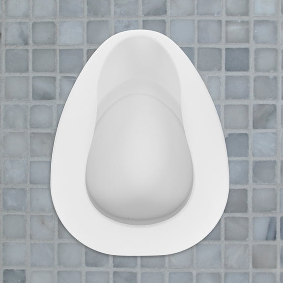 WEUVEB Leakproof Portable Bedpan for Elderly Patients, White Plastic Bedside Urinal for Home and Hospital Use