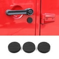 thumbnail image 5 of CheroCar Car Door Key Jack Trim Truck Door Lock Cover Protector Stickers for Jeep Wrangler TJ JK JL & Jeep Gladiator JT 1997-2022, Black, 5 of 9