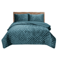 thumbnail image 1 of Edredón Matrimonial Ligero HUDSON & MAIN Tipo Colcha Velvet Verde Microfibra, 1 of 5