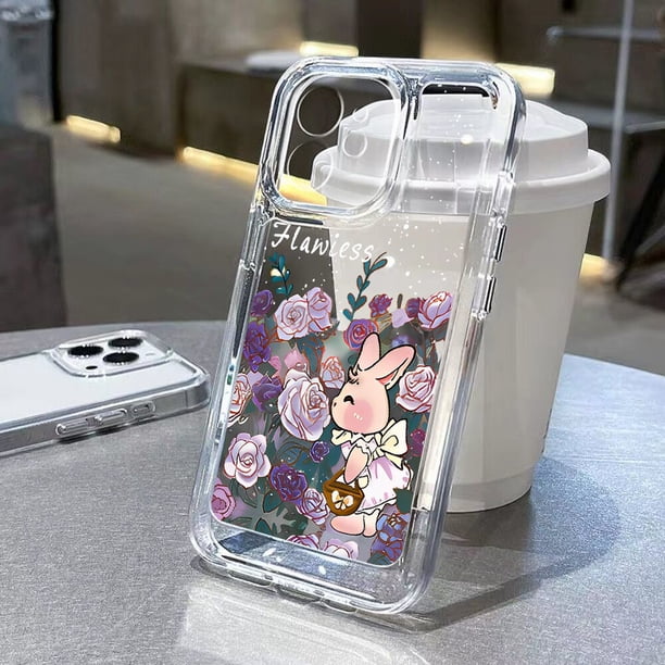 Funda transparente de cristal de mariposa para iPhone, 11, 13, 14, 12 Pro Max, XS Max, X, XR, 7, 8 Plus, SE, 2022, 2020, fundas de lujo a prueba de golpes Fivean unisex