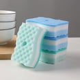 thumbnail image 4 of Kitchen Dish Sponge - 4 Pack S-Shape Scrub Sponge - Non Scratch Reusable Absorbent Sponges - for Pots Pans Dishes - Cleaning Supplies, 4 of 6