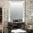 thumbnail image 2 of Dysmio Lighting Eight Light Vanity Strip - Hollywood Style Mirror Fixture with Chrome Plates - Salon-Grade Accessories for Bedroom, Bathroom, Dressing Room, Makeup Studio - 48" 8 Light 2 Pac, 2 of 3