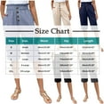 thumbnail image 7 of yillto Womens Capris Elastic Waist Causal Summer Cropped Pant Knee Length Loose Shorts with Pockets, 7 of 7